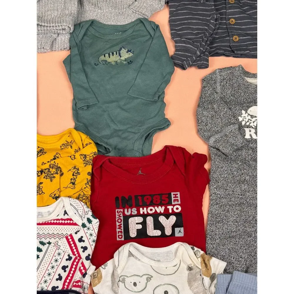 Baby Boy 0–3M Fall/Winter Clothing Lot – Carter’s, Roots, Disney & More – #179